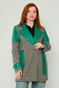 Joymiss Casual Woman Coats Black Green Sax Macenta Yeşil