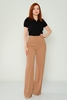 Explosion High Waist Casual Trousers Black Red Brown Camel Khaki لون الجمل