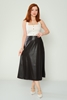 Fimore Casual Skirts Black Khaki Plum Tan بنى