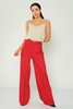 Mees High Waist Casual Trousers Black Grey Brown Red