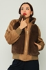 Dolce Bella Casual Woman Coats Black Brown Stone Brown