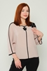 Favori Long Sleeve Casual Blouses Black Beige Fuchsia Ecru Beige