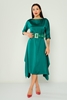 Rissing Star Casual Dresses Green Beige Emerald