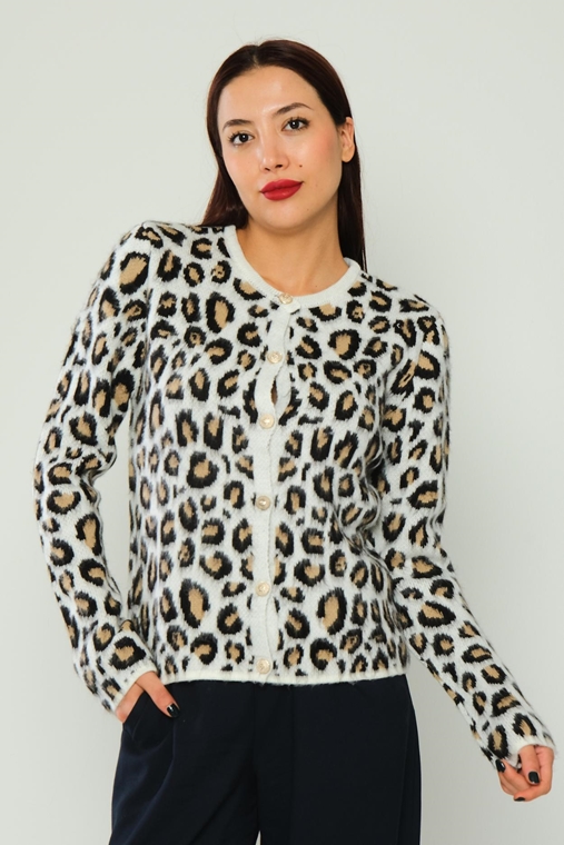 Wo-man Casual Jackets Leopard