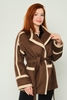 Dolce Bella Casual Woman Coats Blue Brown