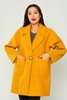 Joymiss Casual Woman Coats Black Powder Saffron Cinnamon لون الزعفران