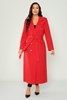 Caren Luis Casual Woman Coats Grey Mink Mint Red