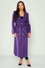 Caren Luis Casual Woman Coats Grey Mink Mint Purple