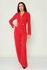 Explosion Casual Jumpsuits Black Red Khaki Red