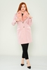 Mangosteen Street Wear Woman Coats Pembe