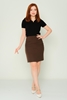 Airport Casual Skirts Black Red Brown Orange Navy Brown