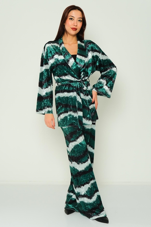 Joymiss Casual Suits Green Tile