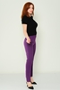 Selen High Waist Casual Trousers Mor