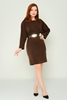 Favori Casual Dresses Black Brown Bordeux Camel Khaki Anthracite بنى