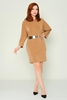 Favori Casual Dresses Black Brown Bordeux Camel Khaki Anthracite لون الجمل