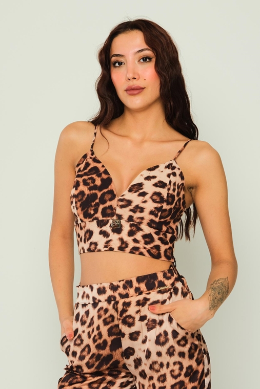 Joymiss Casual Bustier Leopard