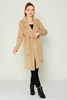 Mangosteen Knee Lenght Casual Woman Coats цвет верблюда