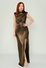 Alinçe Night Wear Evening Dresses Black Copper Navy لون