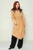 Lila Rose Casual Woman Coats Orange Fuchsia Mink Ecru Mink