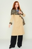 Lila Rose Casual Woman Coats Black Green Brown Orange Mink Rose Mint Vizon