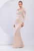 Elit Bella Night Wear Evening Dresses Black Silver Beige Mink اللون البيج