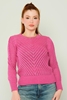 Yes Play Casual Jumpers Red-Red Fuchsia-Silver Navy-Silver فضي - ضارب الى الحمرة