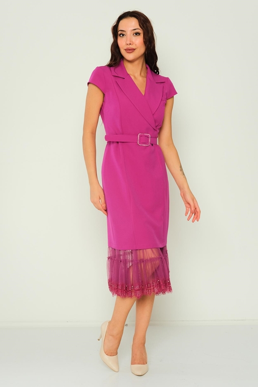 Mac Park Casual Dresses Black Navy Fuchsia Stone