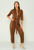 Explosion Casual Jumpsuits Black Brown Khaki بنى