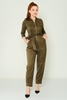 Explosion Casual Jumpsuits Black Brown Khaki Khaki