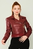 Explosion Casual Jackets Black Bordeux Khaki bordo şarabı