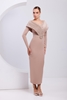 Elit Bella Night Wear Evening Dresses Black Red Mink Plum Petroleum المنك