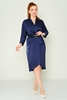 Rissing Star Casual Dresses Black Beige Navy Khaki أزرق غامق