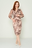 Gogo Casual Dresses Green Bordeux Beige Leopard اللون البيج