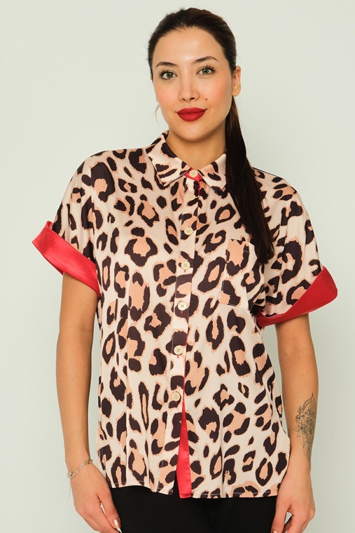 Gogo Casual Blouses Leopard