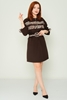 Gogo Casual Dresses Black Brown Beige بنى