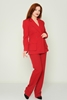 Missfrendy Casual Suits Black Navy Mink Rose Red Dark Emerald Red Dark