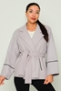 Lila Rose Casual Woman Coats Blue Grey Powder Rose Mint Grey