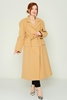 Lila Rose Casual Woman Coats Black Green Camel Fuchsia لون الجمل