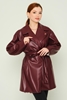 Explosion Casual Woman Coats Black Camel Khaki Bordeux Dark Koyu Bordo Şarabı