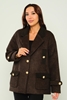 Dolce Bella Casual Jackets Pink Brown Tile Mink Ecru Brown Dark المنك