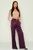 Explosion High Waist Casual Trousers Black Brown Mink Ecru Khaki Purple أرجواني