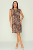 Selen Casual Dresses Brown Leopard لون النمر