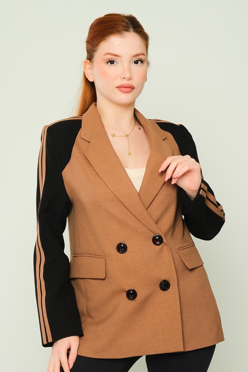 Miarte Casual Jackets Brown Beige