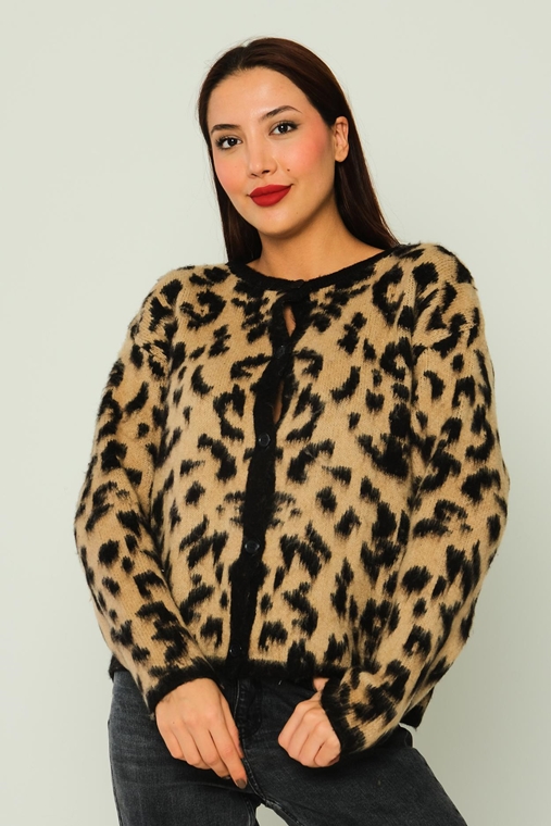 Wo-man Casual Jackets Leopard