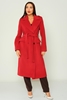 Mees Casual Woman Coats Black Red Beige Sax أحمر