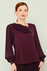 Dimare Casual Blouses Black Purple Пурпурный