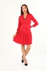 Milestone Work Wear Dresses Black Red Beige Red