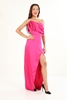 Ghaya Night Wear Evening Dresses Black Green Pink Fuchsia Mink ضارب الى الحمرة