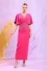 Odrella Night Wear Evening Dresses Black Fuchsia Caramel Stone Emerald ضارب الى الحمرة