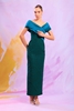 Odrella Night Wear Evening Dresses Black Fuchsia Caramel Emerald Emerald